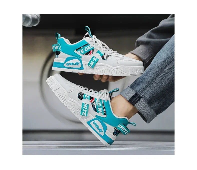 Chaussures de skateboard pour homme, baskets d'été, cuir, décontractées, mode, plein air, course à pied, sport, randonnée, tennis, semelles compensées, de créateurs, de luxe
