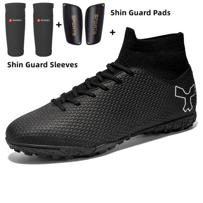 Chaussures de football de qualité pour hommes, chaussures de football résistantes pour garçons, chaussures de football légères pour enfants, baskets d'entraînement de futsal, crampons de football