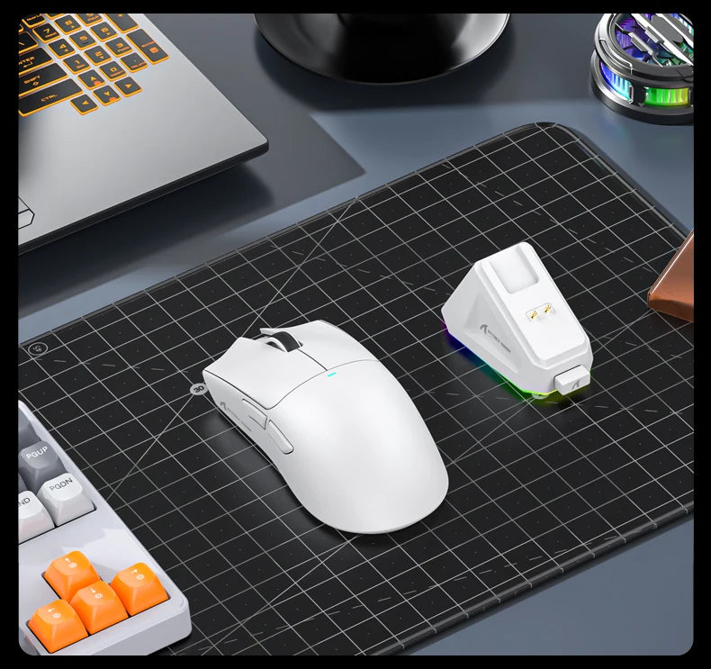 Attack Shark X11&R1 Tri Mode Bluetooth Wireless Mouse With Charger Base RGB Ergonomics Mice Lightweight PC Gamer Accessories