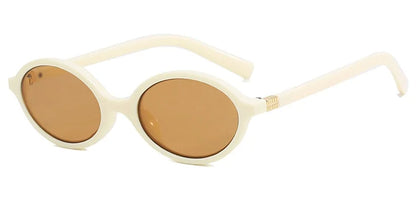 Cute Small Frame Oval Women's Sunglasses Sexy Leopard Retro Luxury Sun Glasses Ladies Fashion Shades Trends Eyewear Unique