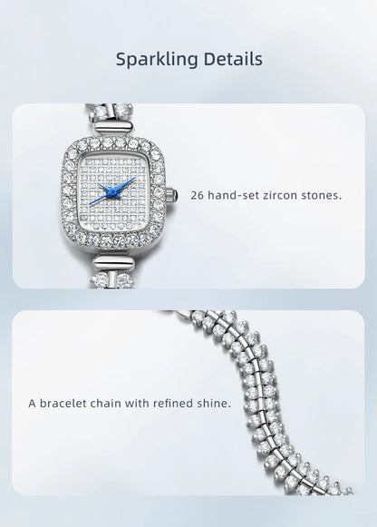 Sotoiru Square Luxury Diamond Watch For Women Silver Quartz Wristwatch Bling Bling Jewelry Zircon Wrap Watches Female Clock 2026