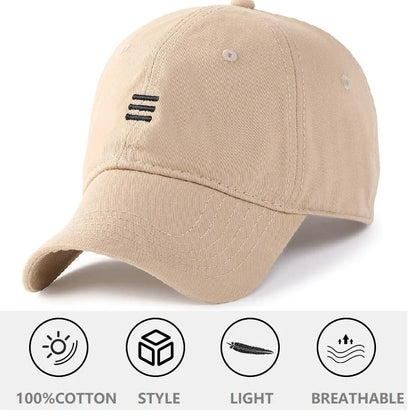 Baseballová čepice Big Head Plus Size, 100 % bavlna, vhodná pro muže i ženy, nastavitelná, čepice typu „dad hat“, nadměrná velikost 58–60 cm, 61–65 cm