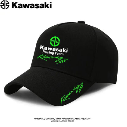 Kawasaki's best-selling duck bill hats, sun hats, competition caps, men's and women's extreme sports fighting baseball caps are