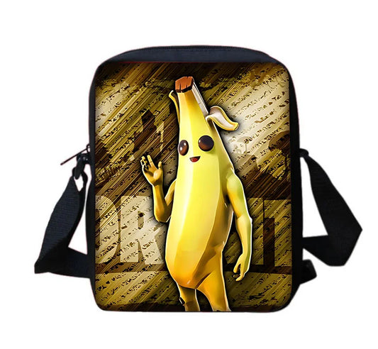 Mala de ombro estilo messenger com estampado Hot Game Boy Girls, design infantil F-FortniteS, mala casual para homem e mulher, bolsa para telemóvel e saco de compras