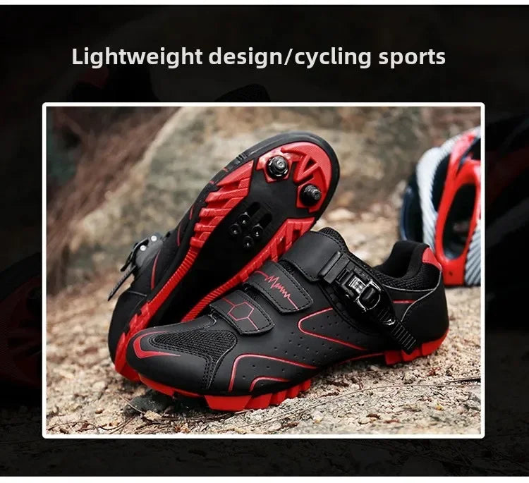 Unisex fietsschoenen met harde zool – 4-seizoenen racefietsschoenen met klikpedalen voor MTB en buitensporten