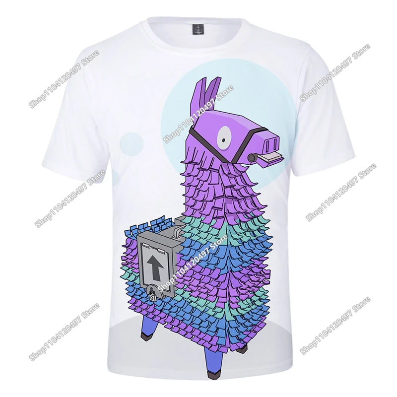 Children's Summer T-Shirt Battle Royale Fortnite Hero Victory 3D T-shirt Tees Boys Girls Baby Clothes