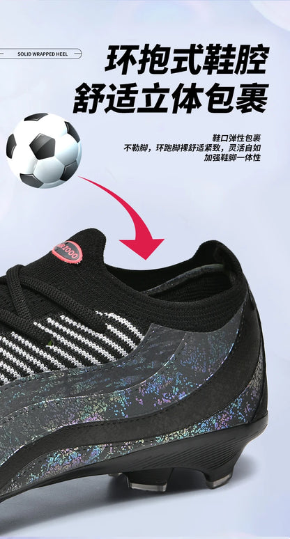 New Men's Soccer Shoes Professional Football Boots Non-Slip Cleats FG/TF Grass Outdoor Training Athletic Sneakers