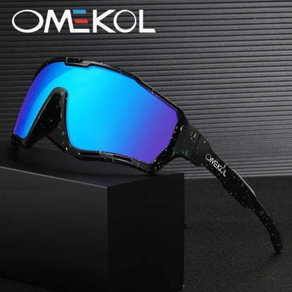 OMEKOL Nové cyklistické sluneční brýle UV400 pro muže a ženy, na softball, rybaření, turistiku, běh, outdoorové brýle, baseballové sportovní sluneční brýle