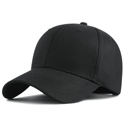 Baseballová čepice Big Head Plus Size, 100 % bavlna, vhodná pro muže i ženy, nastavitelná, čepice typu „dad hat“, nadměrná velikost 58–60 cm, 61–65 cm