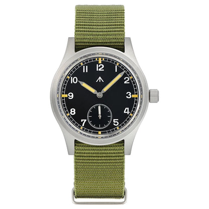 Militado V2 Version Military D12 Watch 36mm AR Sapphire Quartz Movement Watches Waterproof Sub-second Stainless Steel Wristwatch