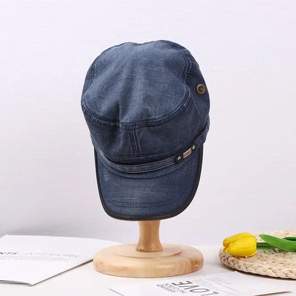 Mode Herren-Schirmmütze Frühjahr/Sommer Atmungsaktive Baseballkappe Verstellbare Freizeit-Kadettenmütze Baumwoll-Sonnenkappe