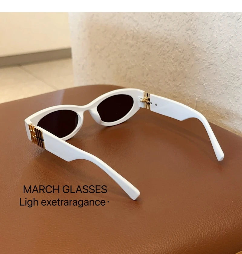 Módní oválné sluneční brýle pro ženy a muže, trendy a stylové sluneční brýle, dámské, streetové, retro, prémiové brýle, Gafas De Sol, UV400