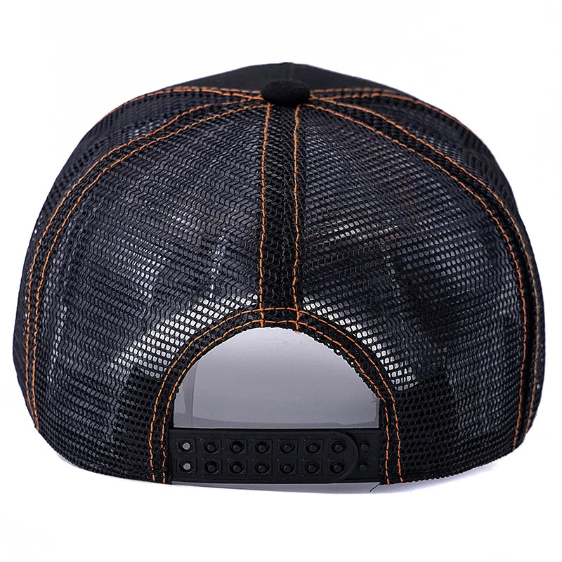 Gorra de béisbol unisex de verano para pesca, gorra trucker de malla transpirable para hombre y mujer, gorra estilo pescador Big Fish, gorra de moda para exteriores