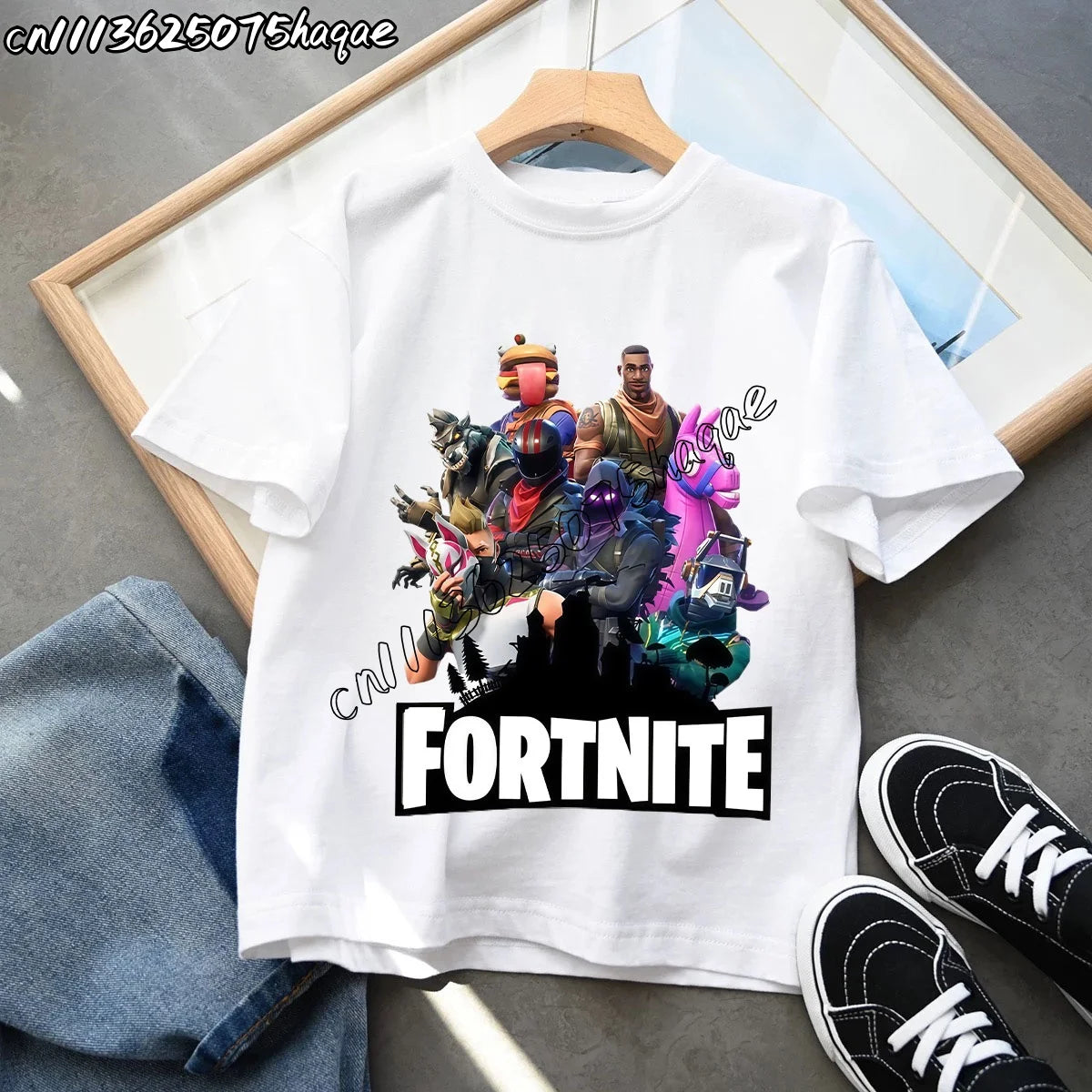 Summer New Fortnites Children T-shirts Cartoon Figure Graphic T-shirt Casual Sports Short Sleeves Sports Tops Kids Boys Clothing