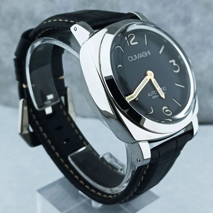 46mm Men's Watch Manual Winding Seagull ST3600 Movement Sapphire Glass Waterproof 316L Stainless Steels Custom Watch