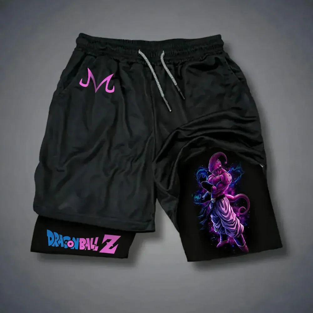 Produit gaming premium Fraquane, Dragon Ball Goku Unisex Harajuku Anime Printed 2026 Summer New Product Loose Sports Breathable Quick Drying Double Layer Shorts, produits de luxe, nouvelle génération, équipement gamer