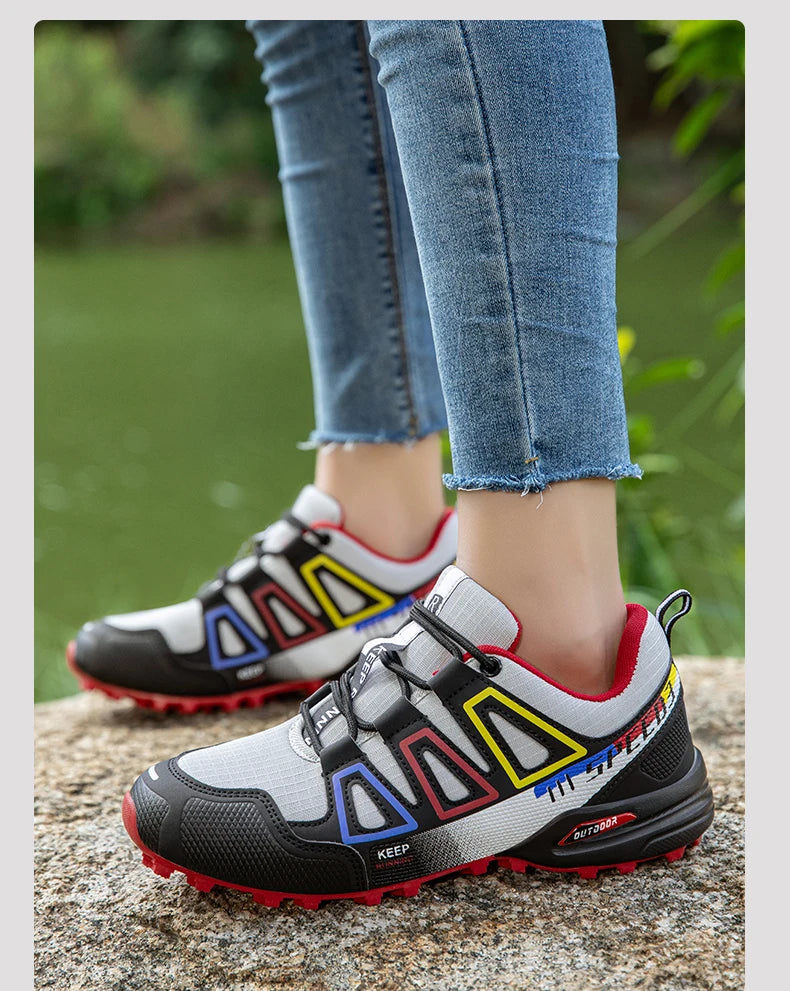 Chaussures de randonnée pour homme, chaussures de sport outdoor, chaussures de randonnée à lacets, chaussures de randonnée et de sport pour femme, chaussures de sport tactiques antidérapantes pour la chasse
