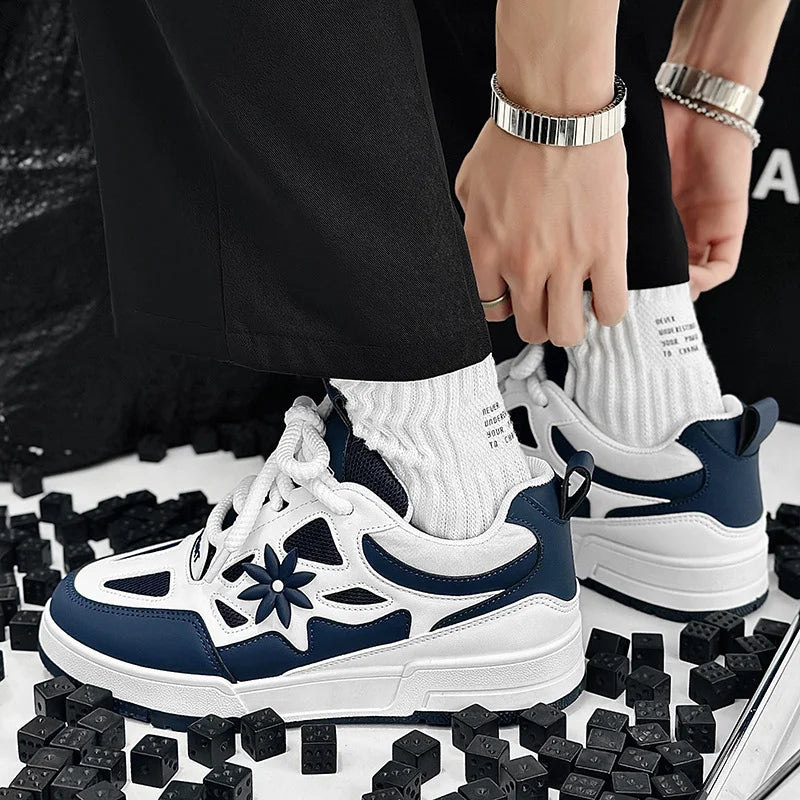 Mode Herrenschuhe Trend Street Skateboard-Schuhe Herren Luxusmarke Trainingssneaker Mesh atmungsaktive Freizeitschuhe Tenis Masculino