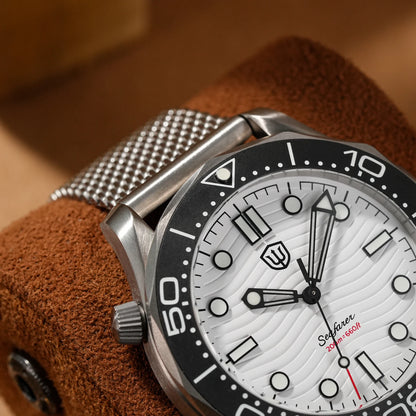 Watchdives 42mm Seafarer Grade 2 Titanium NTTD Dive Watch WD007Q V2 VH31 Sweep Second Quartz Movement Luminous Sapphire Watches