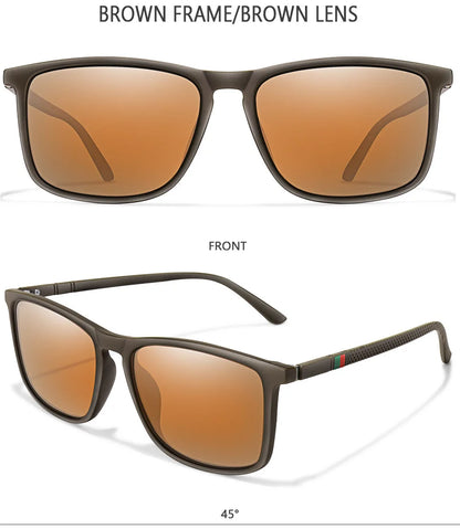 New Luxury Brand Polarized Sunglasses Men Square Frame Classic Women Glasses Driving Fishing Eyewear Gafas De Sol Hombre