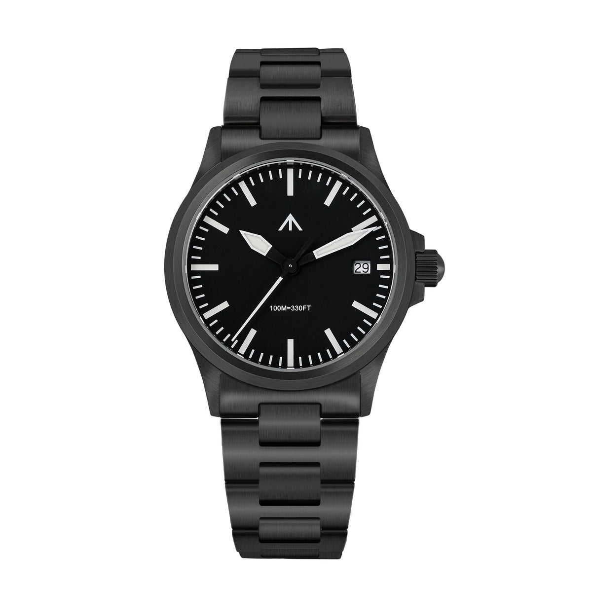 MILITADO ML18 Quartz PVD 316L Steel Sapphire VH31 Sweep Second Movement Sapphire BGW9 Lume 100M Waterproof Men Wristwatch