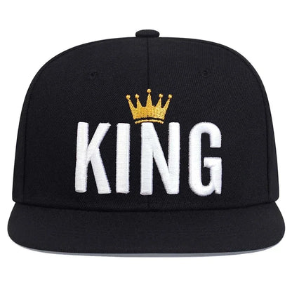 Unisex Crown KING Embroidery Hip-hop Hats Spring Autumn Outdoor Adjustable Casual Baseball Caps Trucker Caps Sunscreen Hat
