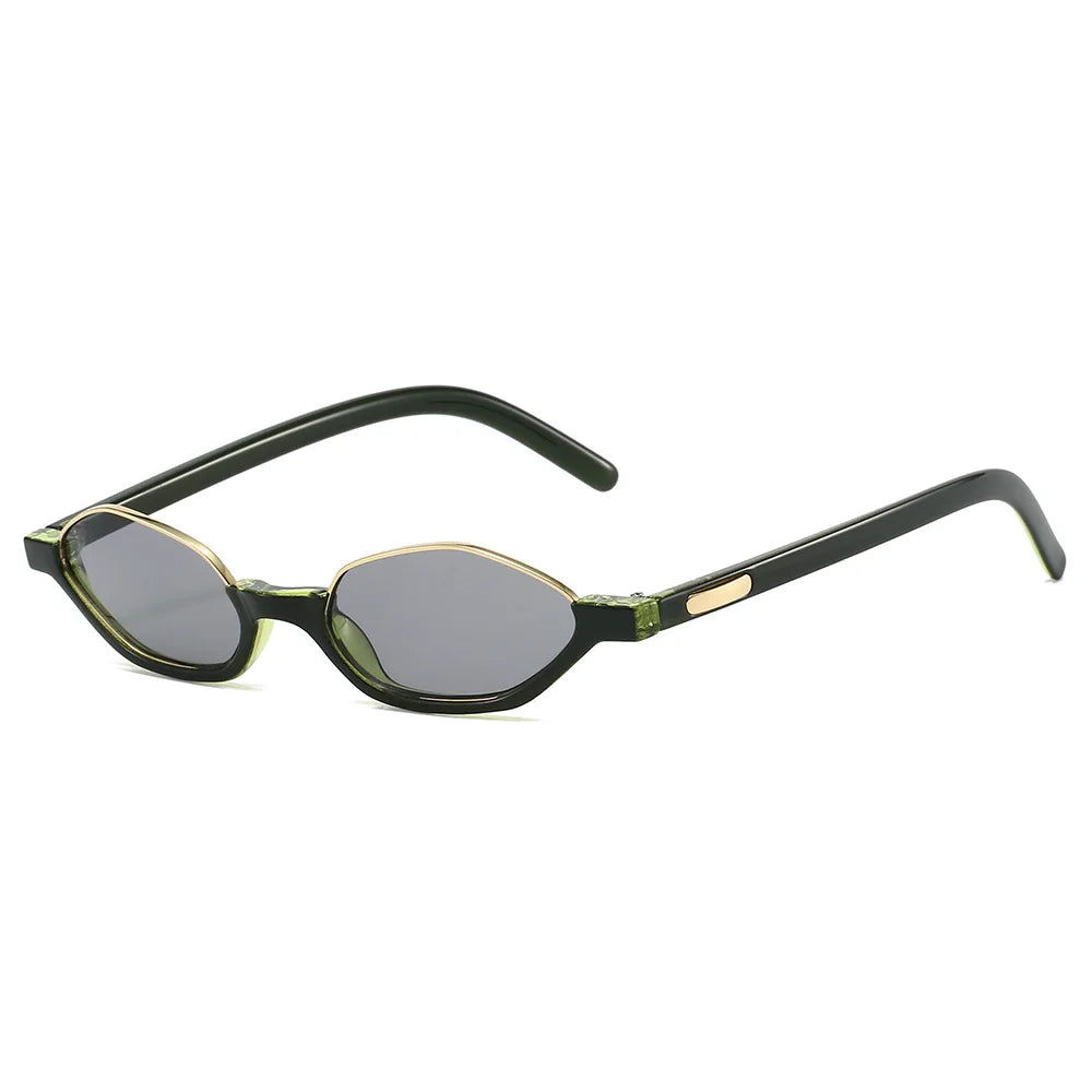 Dámské malé sluneční brýle Half Frame Designer ve stylu „cat eye“ s ochranou UV400 – značka