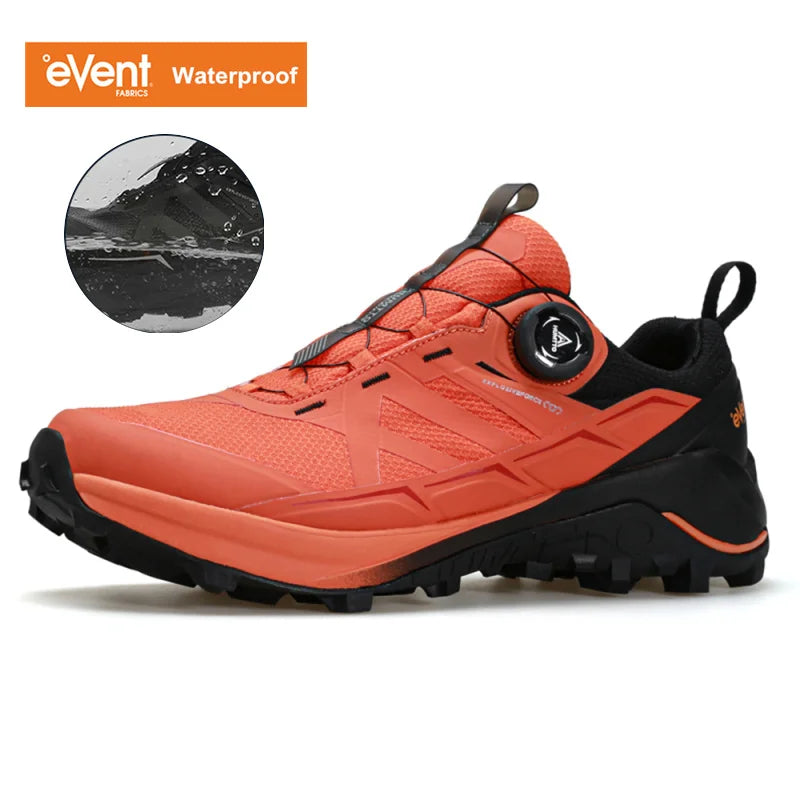 HUMTTO Men's Luxury Designer Trail Sneakers Anti-slip Sports Hiking Breathable Outdoor Trekking Boots