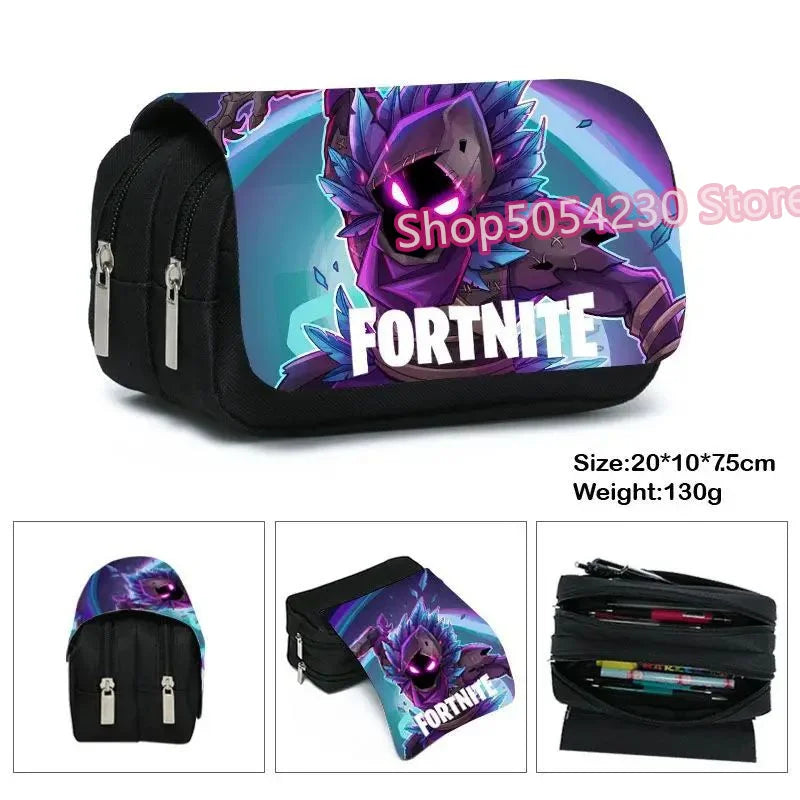 Mochila Fortnited 3PCS para Rapazes, Victory Game, 16 Polegadas, Resistente à Água, Mochila Pré-Escolar, Mochilas Escolares Fixes para o Ensino Básico
