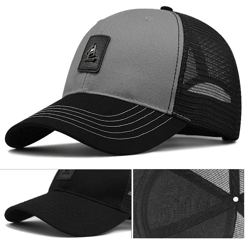 Baseballová čepice Big Head Plus Size, 100 % bavlna, vhodná pro muže i ženy, nastavitelná, čepice typu „dad hat“, nadměrná velikost 58–60 cm, 61–65 cm