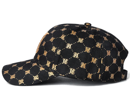 Boné de basebol estilo casal 2025 com estampado e bordado coreano para mulher, para festa ao ar livre, quatro estações, boné masculino