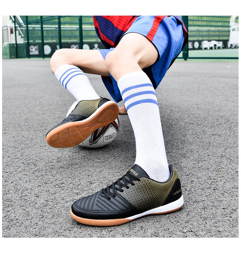 Chaussures de futsal pour homme - Chaussures de futsal professionnelles - Chaussures de football antidérapantes pour homme - Chaussures de football d'origine pour terrain dur - Chuteira Society Futebol