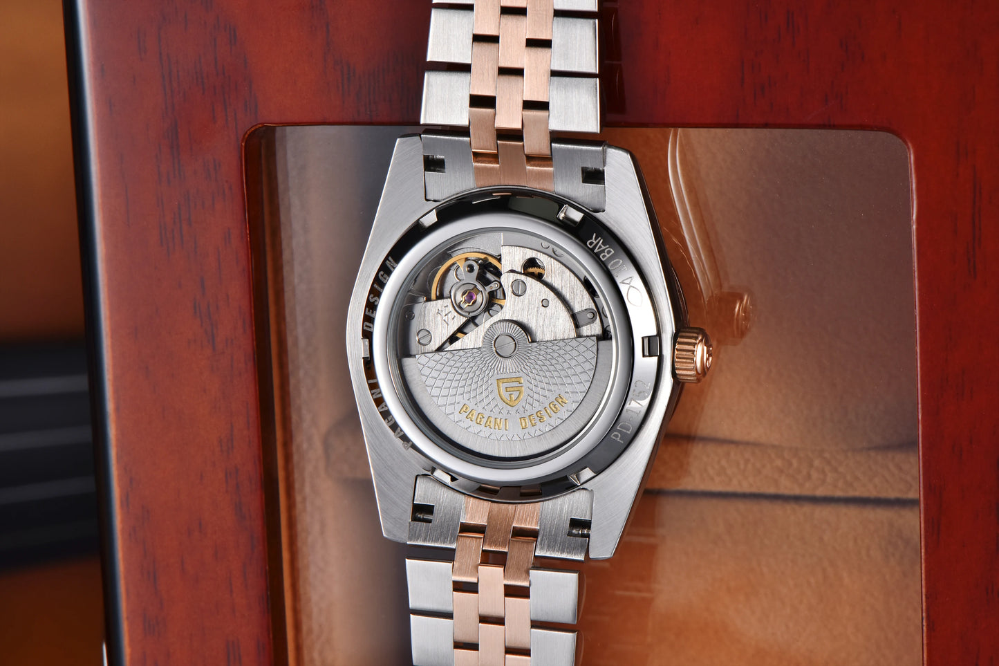 PAGANI DESIGN Luxury Men Watch Sapphire mirror Luminous Stainless Steel Watch Week Date Mechanical Waterproof ST16 Man watch