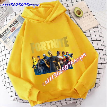 New Fortnites Kids Sweatshirts Cartoon Game Character Printed Hoodie Autumn Casuals Children Tops Winter Baby Boys Clothing