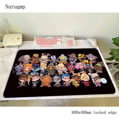 overwatch padmouse 80x40cm gaming mousepad game Halloween Gift large mouse pad gamer computer desk big mat notbook mousemat pc