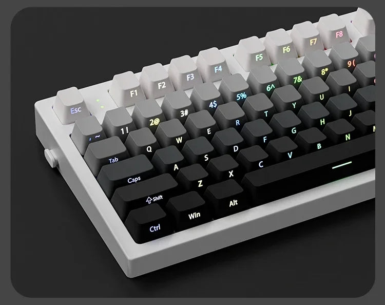 2025 Original Daylight PBT Translucent Keycaps Set – 136 OEM Side-Engraved Keycaps for 60/84/98/108 Mechanical Keyboards, MX Switch Compatible