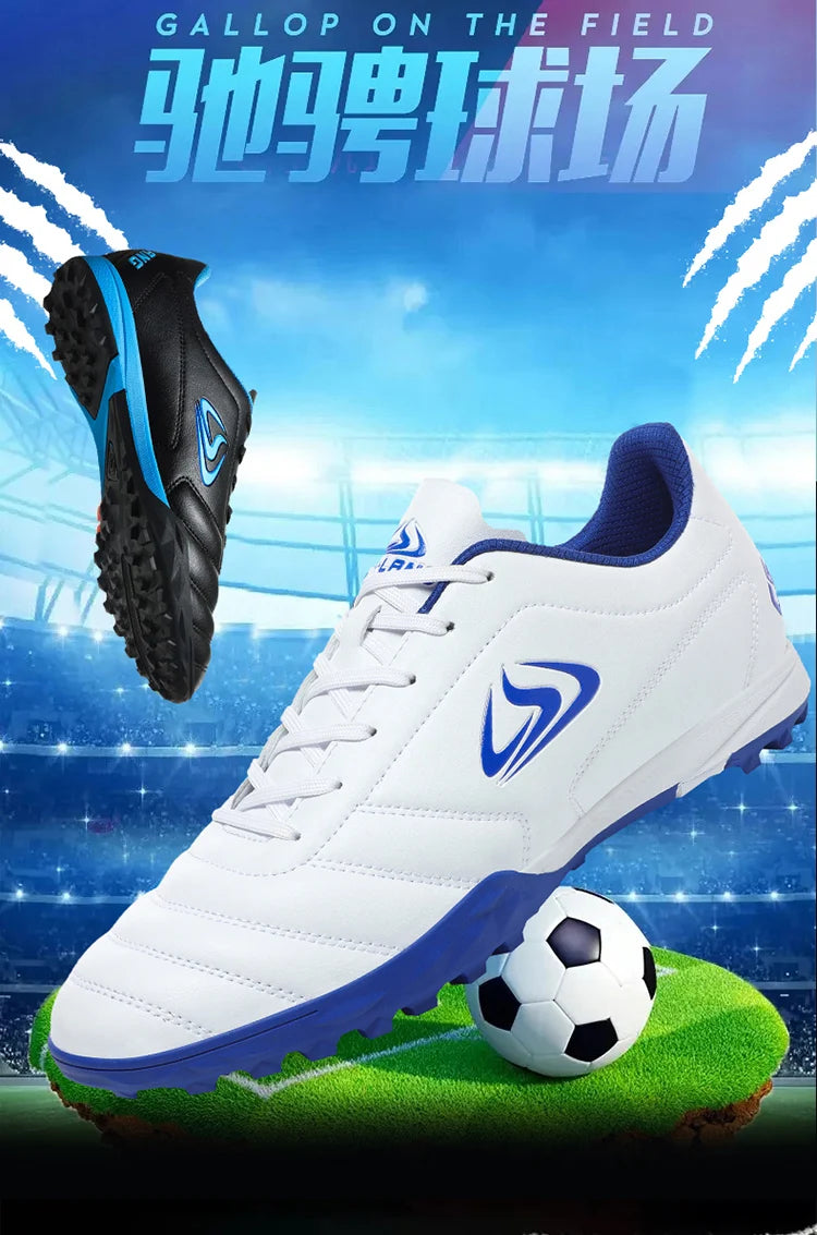 Zapatillas deportivas unisex de talla grande para entrenamiento y juego, para adultos, interior, exterior y césped, jóvenes y estudiantes, calzado de fútbol 39-45#