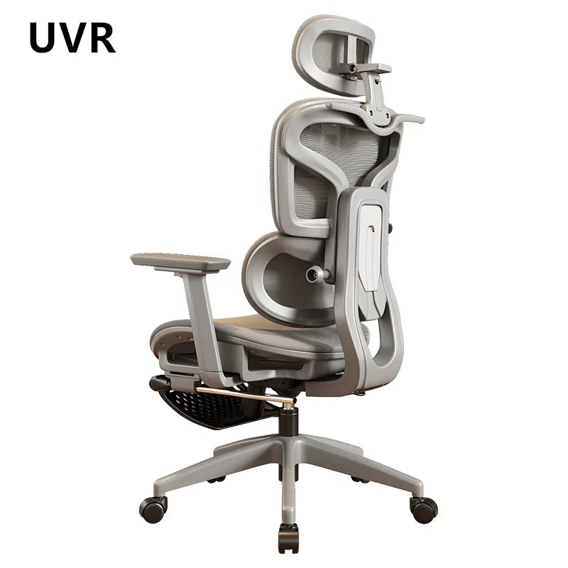 UVR Gaming Computer Chair Sedentary Comfort Breathable Mesh Staff Chair Ergonomic Design Armrests Backrest Stool Office Chair