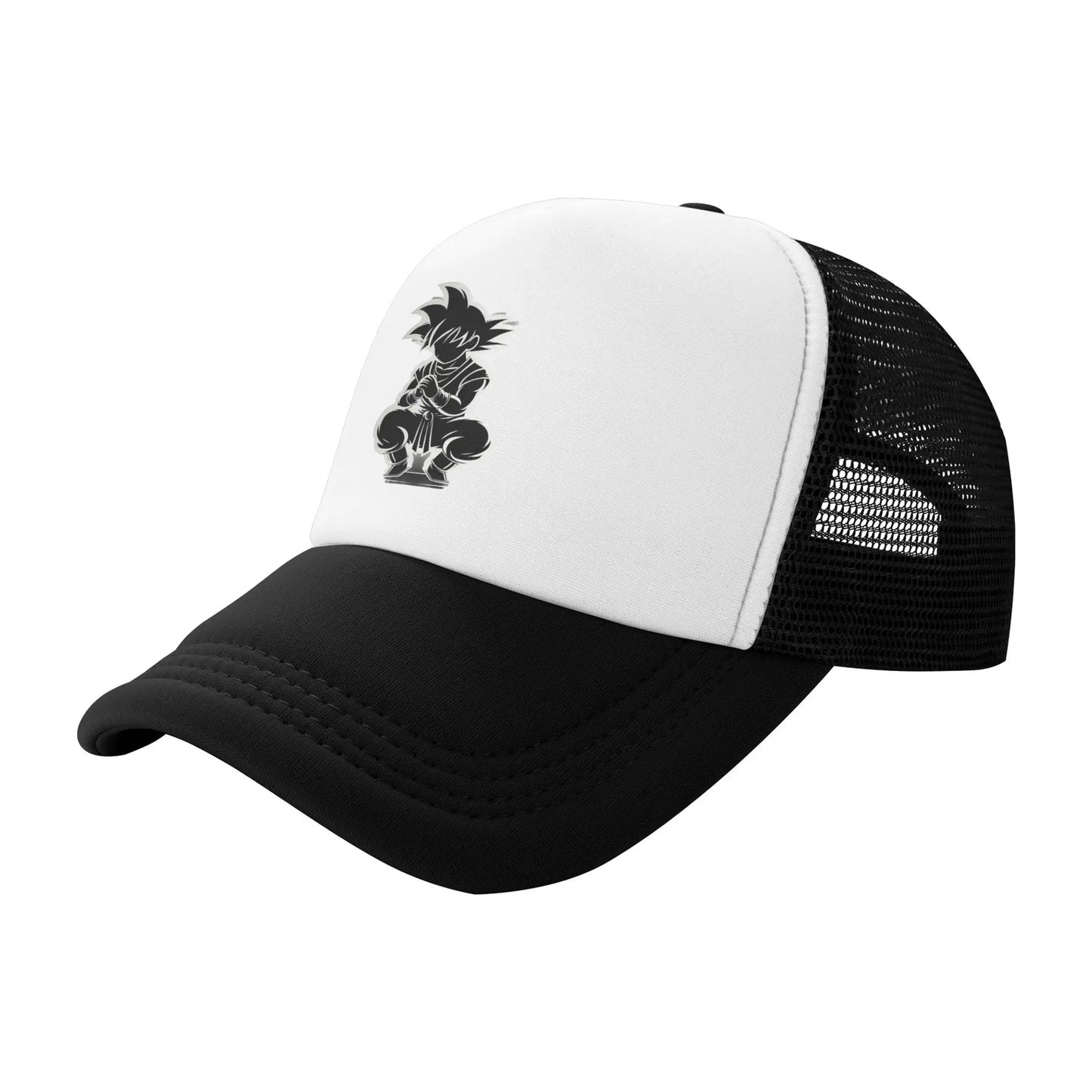 Dragon Ball Z Vegeta Mesh Baseball Caps Men Women Popular Trucker Hat  Hat Adjustable Polyester Trucker Cap Summer Trucker Hats
