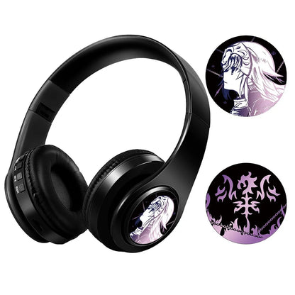 Cuffie anime over-ear Miku Nakano Sanjiu Bluetooth 5.0 – Headset gaming stereo wireless con bassi profondi, microfono e supporto per scheda TF