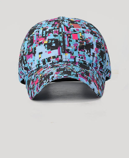 Sommer-Baseballkappe mit Graffiti-Motiv und Leuchtelementen, Unisex, Outdoor-Sonnenschutz, modische Sportkappe, lässige Duckbill-Kappe