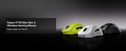 Mouse da gaming wireless Rapoo VT3S /VT3S MAX GEN-2, polling rate wireless True 8K, ultraleggero 49g, autonomia fino a 750Hr