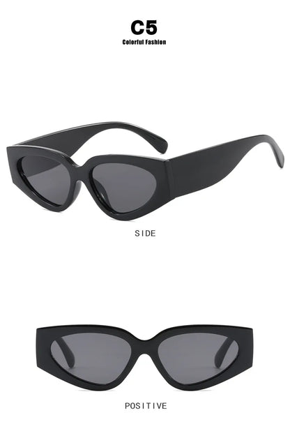 Módní sluneční brýle Cat Eye, malé oválné, dámské, pánské, trendy, Y2K, punkové, cestovní, vintage, UV400