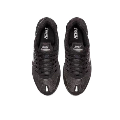 Męskie buty do biegania Nike Air Max Torch 4 – czarne/srebrne, sznurowane, miękka podeszwa środkowa, oddychająca cholewka 343846-002