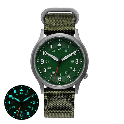 BERNY Full Titanium Watches for Men Quartz Men's Watch Lightweight Sapphire Super Luminous VH31 Sport Field Wristwatches