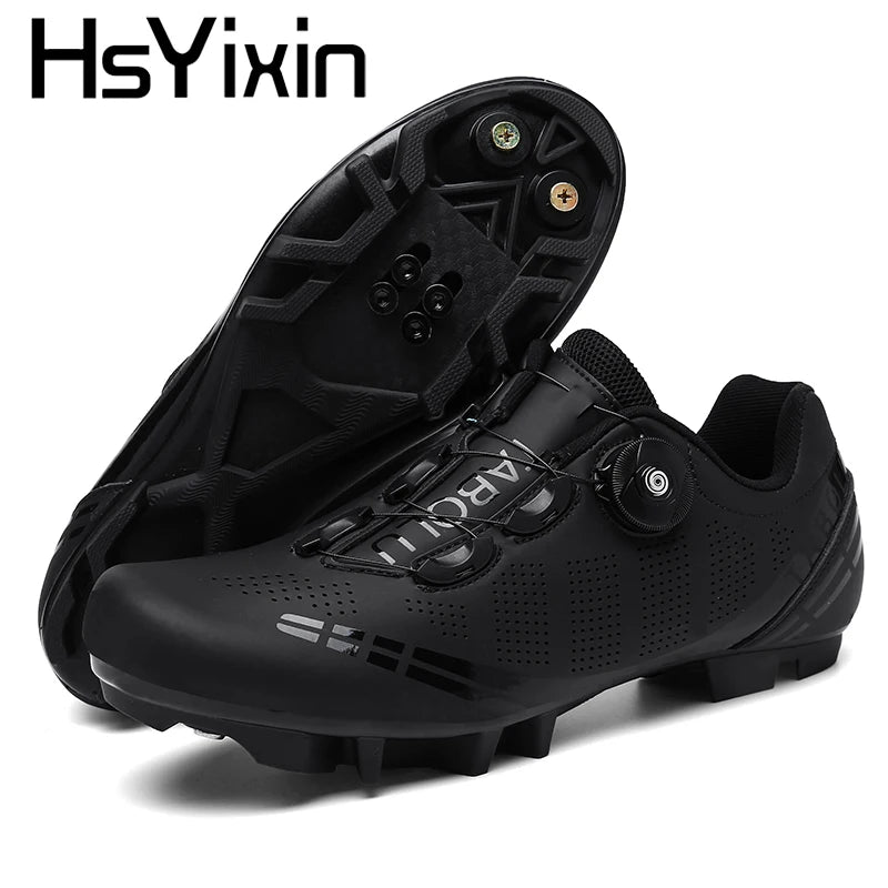 Atmungsaktive MTB-Fahrradschuhe für Damen und Herren – Offroad-Mountainbike-Fahrradschuhe mit selbstsichernden Speed-Mountainbike-Pedalschuhen