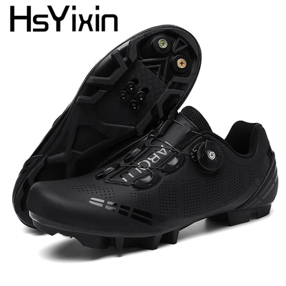 Atmungsaktive MTB-Fahrradschuhe für Damen und Herren – Offroad-Mountainbike-Fahrradschuhe mit selbstsichernden Speed-Mountainbike-Pedalschuhen