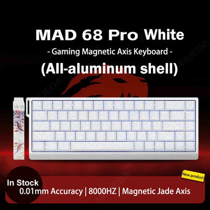 MADLIONS Mad 60he Mad60HE Mad 68HE mechanische Tastatur mit Magnetschaltern, kabelgebunden, Hot-Swap, 8K-Polling-Rate, personalisierte Gaming-Tastatur