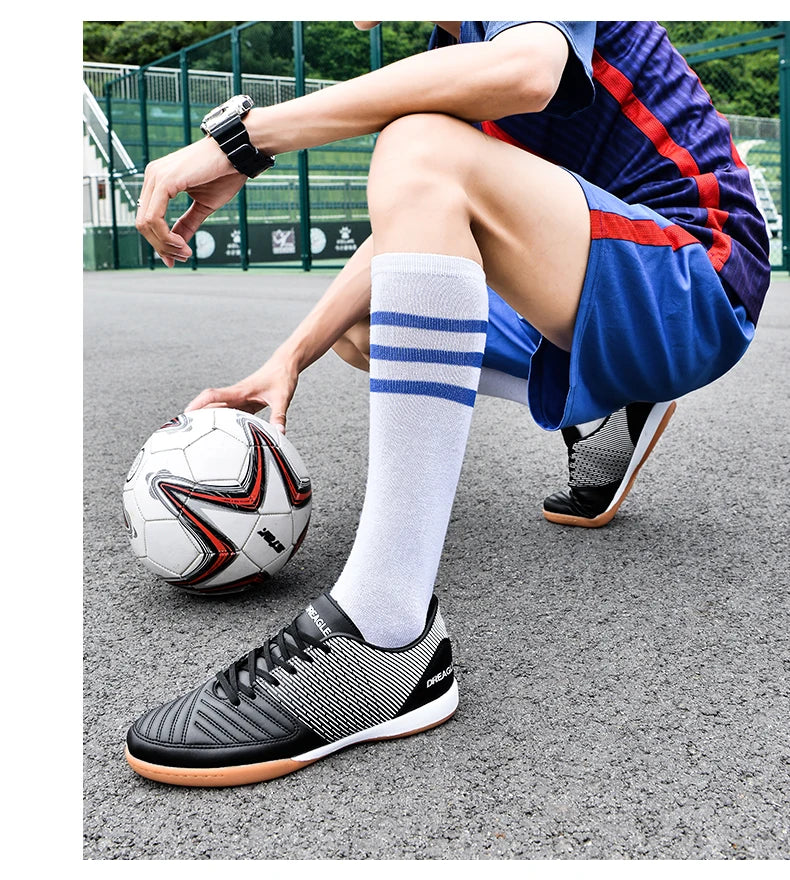 Chaussures de futsal pour homme - Chaussures de futsal professionnelles - Chaussures de football antidérapantes pour homme - Chaussures de football d'origine pour terrain dur - Chuteira Society Futebol