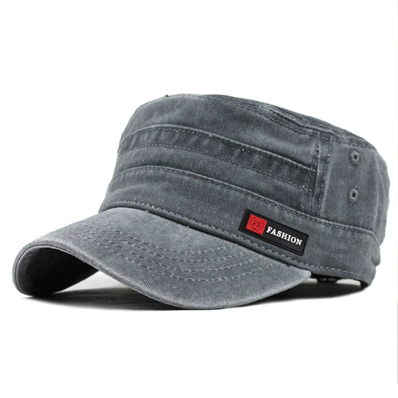 1pc Spring and Autumn Flat Top for Men and Women Soft Top Baseball Caps with FS Label, Outdoor Fishing Sunshade,Daily Use